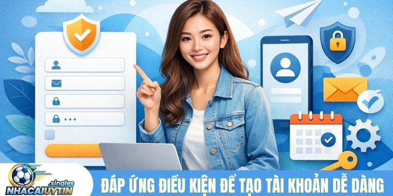 Đáp ứng điều kiện để tạo tài khoản dễ dàng