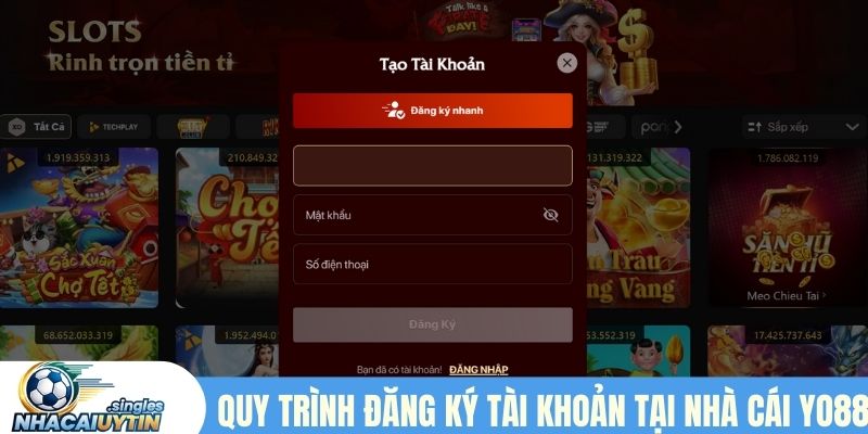 Quy trình đăng ký tài khoản tại nhà cái Yo88