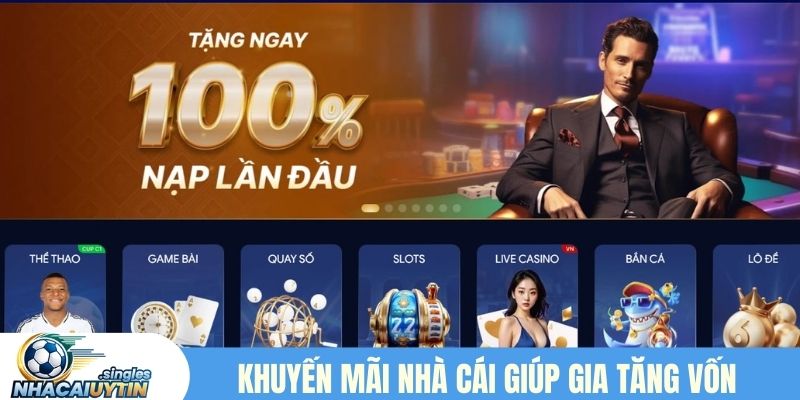 Khuyến mãi nhà cái giúp gia tăng vốn cho người chơi