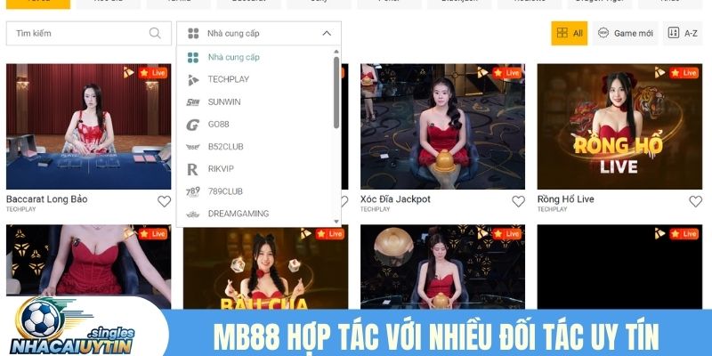 Mb88 hợp tác với nhiều đối tác uy tín