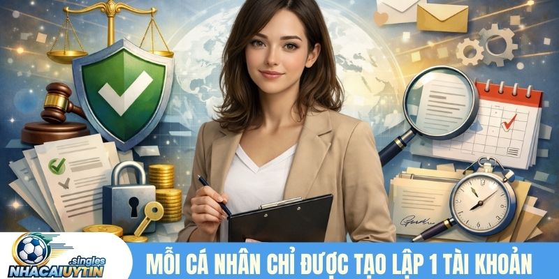 Mỗi cá nhân chỉ được tạo lập 1 tài khoản