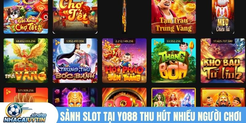 Sảnh slot tại Yo88 thu hút đông đảo người chơi
