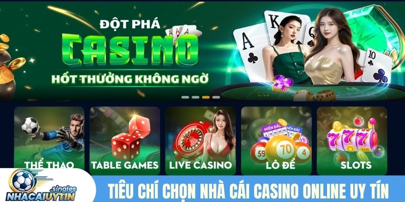 Các tiêu chí đánh giá nhà cái casino online uy tín