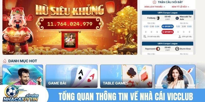 Tổng quan thông tin về nhà cái VicClub